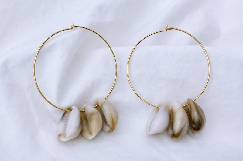 [Ozel] Romantic Mood Glossy Wire Brass Earrings